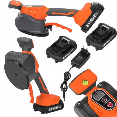 Akumulatorowa Przyssawka Wibracyjna 130 mm 21V 2Ah 2xAKU 80Kg Kraft&Dele