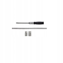 KLUCZ DO KÓŁ SAMOCHODOWYCH SKŁADANY 4 NASADKI ETUI 17-19MM 21-23MM KD10669