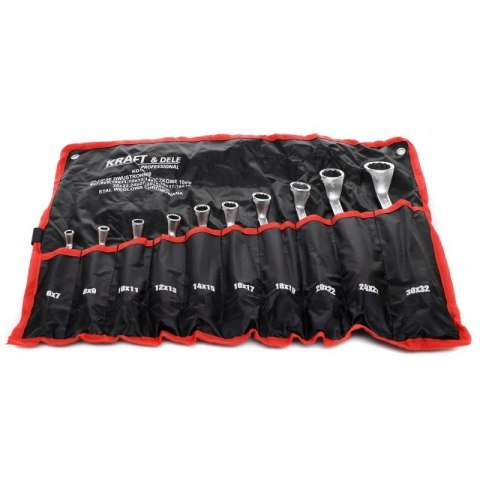 KLUCZE DWUSTRONNIE-OCZKOWE 6-32MM ZESTAW 10 ELEMENTÓW KD10929