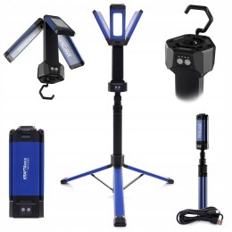 LAMPA BUDOWLANA AKUMULATOROWA NAŚWIETLACZ ZE STATYWEM 2000Lm KD1267