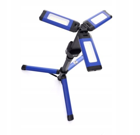 LAMPA BUDOWLANA AKUMULATOROWA NAŚWIETLACZ ZE STATYWEM 2000Lm KD1267
