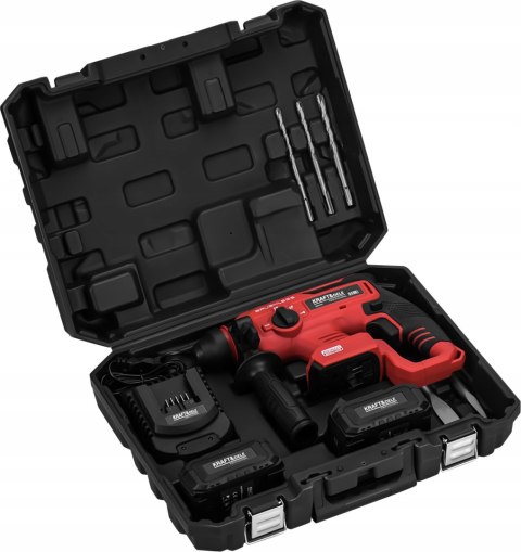 MŁOT UDAROWY MŁOTOWIERTARKA UDAROWA UDAR SDS+ 3J WIERTŁA 2X AKU 21V 4Ah