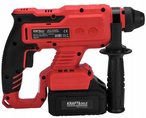 MŁOT UDAROWY MŁOTOWIERTARKA UDAROWA UDAR SDS+ 3J WIERTŁA 2X AKU 21V 4Ah