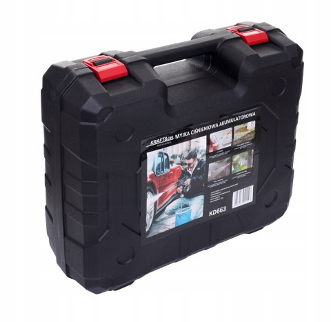 MYJKA CIŚNIENIOWA AKUMULATOROWA DO OKIEN KOSTKI 2X AKUMULATOR ZESTAW KD663