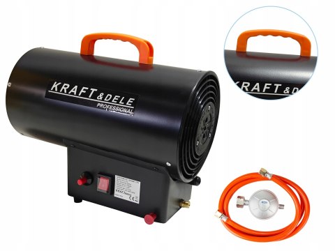 NAGRZEWNICA GAZOWA NA BUTLĘ DMUCHAWA DUŻA MOC 20KW + WĄŻ REDUKTOR KD11703