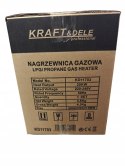 NAGRZEWNICA GAZOWA NA BUTLĘ DMUCHAWA DUŻA MOC 20KW + WĄŻ REDUKTOR KD11703