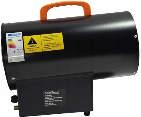 Nagrzewnica 25 kW dmuchawa grzejnik na butle gazowa Kraft&Dele KD11704 MOC