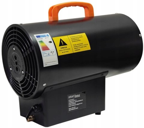Nagrzewnica 25 kW dmuchawa grzejnik na butle gazowa Kraft&Dele KD11704 MOC