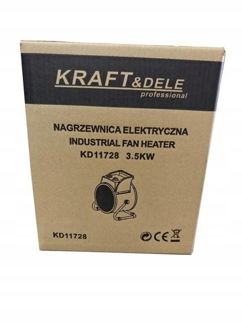 Nagrzewnica Elektryczna Kraft&Dele 3,5kW Farelka Grzejnik Termostat