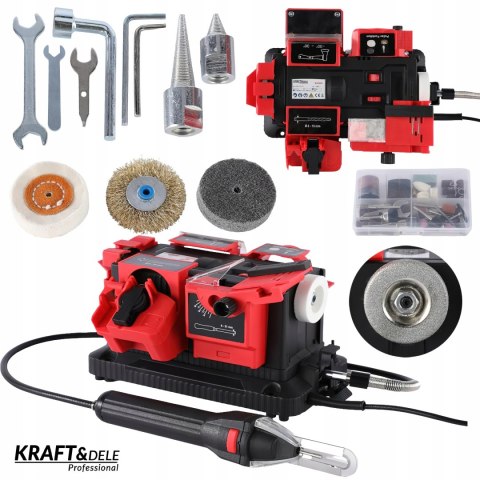 Ostrzałka Wierteł Noży Dłut Wielofunkcyjna 8w1 220W Kraft&Dele