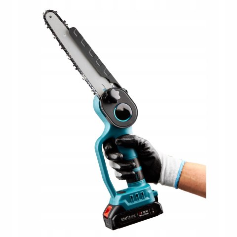 PIŁA ŁAŃCUCHOWA AKUMULATOROWA 8" PILARKA GAŁĘZIÓWKA + 2xAKU 21V KD10647