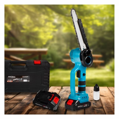 PIŁA ŁAŃCUCHOWA AKUMULATOROWA 8" PILARKA GAŁĘZIÓWKA + 2xAKU 21V KD10647