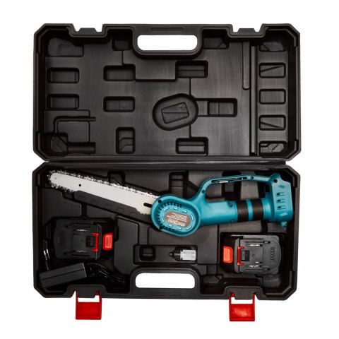 PIŁA ŁAŃCUCHOWA AKUMULATOROWA 8" PILARKA GAŁĘZIÓWKA + 2xAKU 21V KD10647