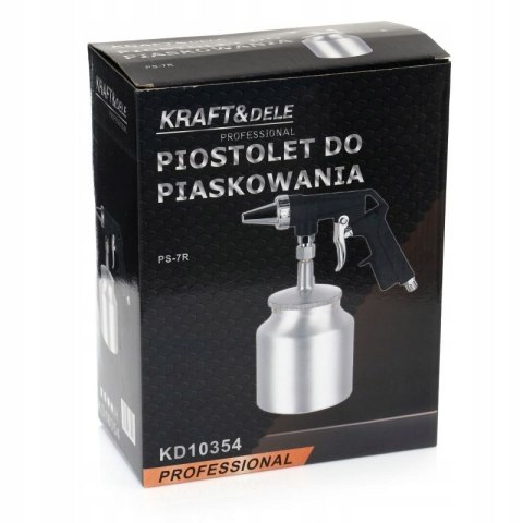 PISTOLET PNEUMATYCZNY DO PIASKOWANIA USUWANIA FARBY DYSZA ZBIORNIK KD10354