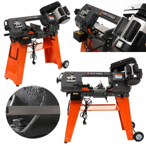 Piła Taśmowa Mobilna Przecinarka do Metalu Rur Profili 700W 230V Kraft&Dele