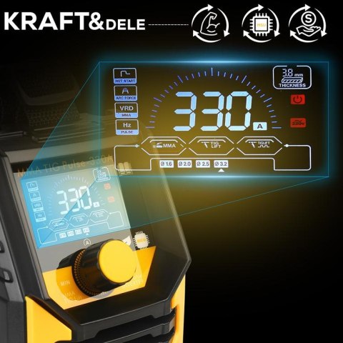 SPAWARKA 330A INWERTOROWA MMA Elektrodowa TigLift Pulse! inwerterowa KD3430