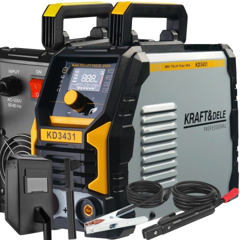 SPAWARKA INWERTOROWA INWERTEROWA MMA TIG IGBT 340A Kraft&Dele KD3431