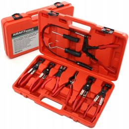 SZCZYPCE DO ŚCIĄGANIA OPASEK ZACISKOWYCH Z DŁUGĄ LINKĄ ZESTAW 9el KD10513