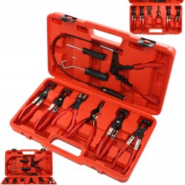 SZCZYPCE DO ŚCIĄGANIA OPASEK ZACISKOWYCH Z DŁUGĄ LINKĄ ZESTAW 9el KD10513