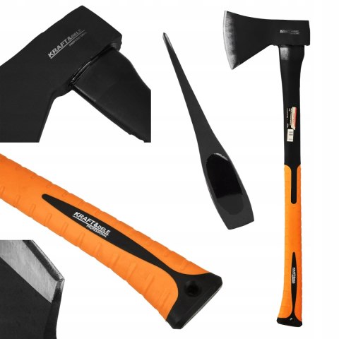 Siekiera Uniwersalna z Trzonkiem FIBREGLASS 1,25 Kg 66 cm Kraft&Dele