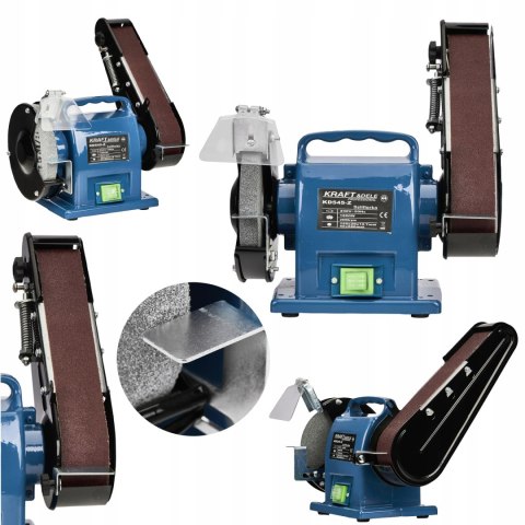 Szlifierka Stołowa Taśmowa Kamienna do Drewna Metalu 2w1 230V 1800W