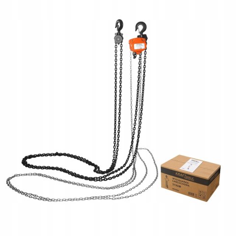 WCIĄGARKA WYCIĄGARKA ŁAŃCUCHOWA RĘCZNA 3 TONY 6M SOLIDNA KRAFT&DELE KD3502