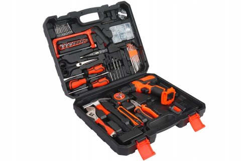 WIERTARKO WKRĘTARKA AKUMULATOROWA UDAROWA WIERTARKA 2xAKU METALOWA GŁOWICA