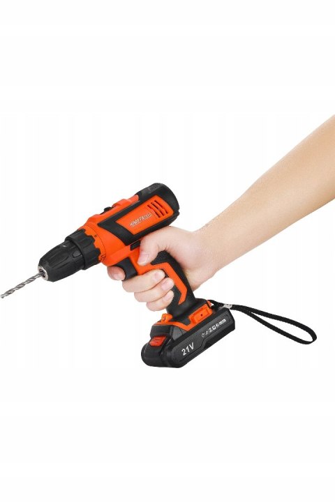 WIERTARKO WKRĘTARKA AKUMULATOROWA UDAROWA WIERTARKA 2xAKU METALOWA GŁOWICA