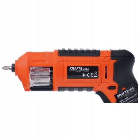 WKRĘTARKA AKUMULATOROWA 3,6V 4NM 1300MAH LED + BITY KD1574