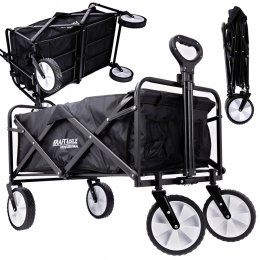 Wózek Turystyczny Plażowy Transportowy Ogrodowy Składany z Uchwytem KD3088