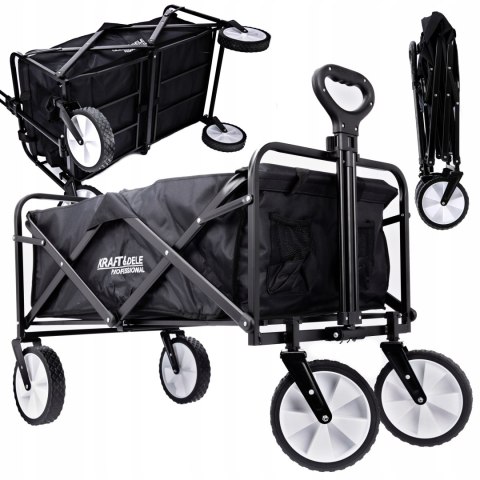 Wózek Turystyczny Plażowy Transportowy Ogrodowy Składany z Uchwytem KD3088