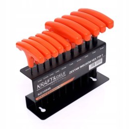 ZESTAW KLUCZE IMBUSOWE IMBUSY 2-10MM SZEŚCIOKĄTNE 10 ELEMENTÓW KD10948