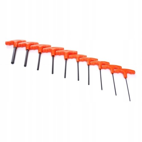 ZESTAW KLUCZE IMBUSOWE IMBUSY 2-10MM SZEŚCIOKĄTNE 10 ELEMENTÓW KD10948