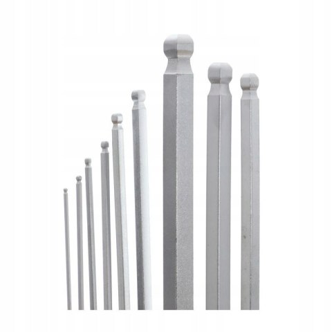 ZESTAW KLUCZY IMBUSOWYCH KULISTYCH I GWIAZDKOWY 18 ELEMENTÓW KD10297