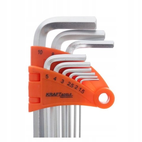 ZESTAW KLUCZY IMBUSOWYCH KULISTYCH I GWIAZDKOWY 18 ELEMENTÓW KD10297