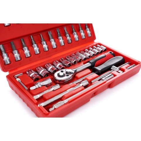 ZESTAW NARZĘDZI KLUCZE NASADOWE 46 EL KD10525