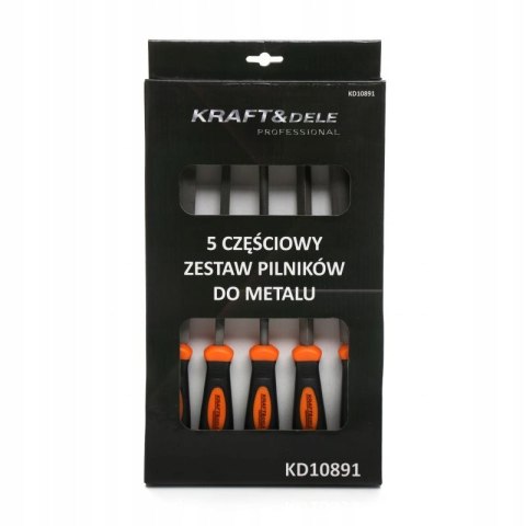 ZESTAW PILNIKÓW DO METALU 200MM ZDZIERAKI KOMPLET 5 SZTUK KD10891