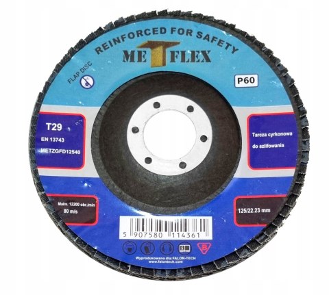 10x TARCZA DO SZLIFOWANIA DREWNA METALU LAMELKOWA LISTKOWA 125mm GR40