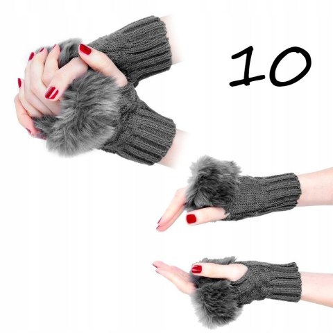 1030 REKAWICZKI ZIMOWE MITENKI FUTERKO WARKOCZ