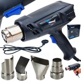 2200W OPALARKA ELEKTRYCZNA 2 BIEGI REGULACJA 4 DYSZE WALIZKA 600C MOCNA