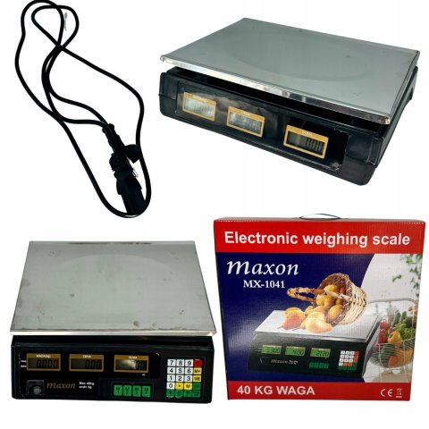 ELEKTRONICZNA WAGA SKLEPOWA LCD KALKULACYJNA 40 kg