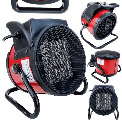 NAGRZEWNICA ELEKTRYCZNA DMUCHAWA FARELKA 2kW GRZEJNIK Z REGULACJA 2000W