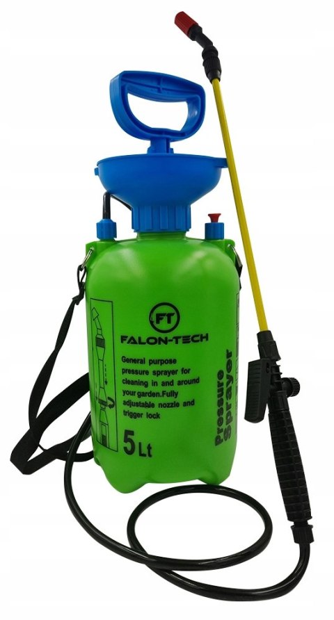 OPRYSKIWACZ CIŚNIENIOWY 5L RĘCZNY OGRODOWY MOCNY WYTRZYMAŁY REGULACJA LANCA