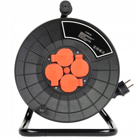 PRZEDŁUŻACZ NA BĘBNIE 3x2,5 25m BĘBNOWY BUDOWLANY ZWIJAK OGRODOWY