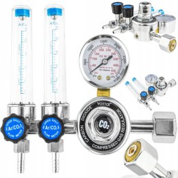 REDUKTOR CO2 / ARGON ROTAMETR x 2 MIG TIG MAG AR