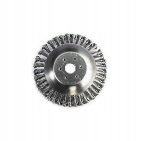 SZCZOTKA DRUCIANA DO KOSY SPALINOWEJ GŁOWICA 200mm TARCZA SKRĘCONA PLECIONA