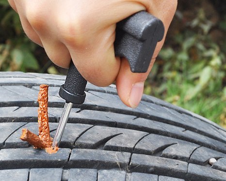 ZESTAW NAPRAWCZY DO OPON NAPRAWY OPONY KOŁA KLEJ SZNUR BEZDENTKOWYCH