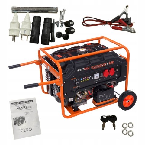 AGREGAT PRĄDOTWÓRCZY PRĄDU Kraft&Dele KD164 5500 W benzyna AVR DUŻA MOC