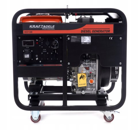 AGREGAT PRĄDOTWÓRCZY PRĄDU PRZENOŚNY JEDNOFAZOWY 9000W OLEJ NAPĘDOWY KD169