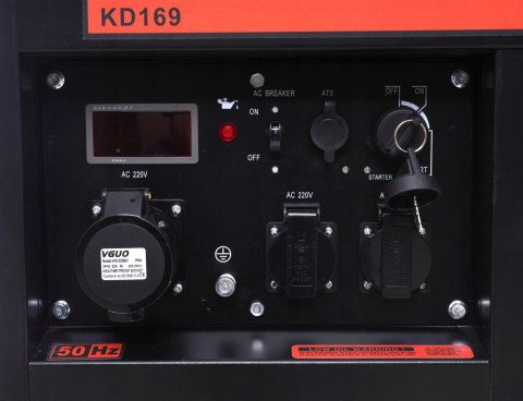 AGREGAT PRĄDOTWÓRCZY PRĄDU PRZENOŚNY JEDNOFAZOWY 9000W OLEJ NAPĘDOWY KD169